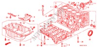 ZYLINDERBLOCK/OELWANNE (2.4L) für Honda CR-V RV-SI 5 Türen 6 gang-Schaltgetriebe 2007