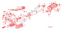 AUSPUFFROHR/SCHALLDAEMPFER(2.4L) für Honda CR-V ELEGANCE 5 Türen 6 gang-Schaltgetriebe 2010