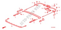DACHGLEITTEILE für Honda CR-V RVSI 5 Türen 6 gang-Schaltgetriebe 2010
