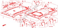 DACHVERKLEIDUNG(1) für Honda CR-V DIESEL 2.2 ELEGANCE/LIFE 5 Türen 5 gang automatikgetriebe 2010