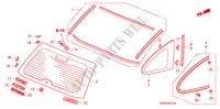 HECKFENSTER/FONDFENSTER für Honda CR-V DIESEL 2.2 COMFORT 5 Türen 5 gang automatikgetriebe 2010