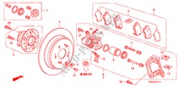 HINTERRADBREMSE(2) für Honda CR-V RVSI 5 Türen 6 gang-Schaltgetriebe 2010