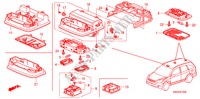 INNENLEUCHTE für Honda CR-V ELEGANCE 5 Türen 6 gang-Schaltgetriebe 2010