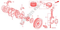 KURBELWELLE/KOLBEN(2.4L) für Honda CR-V RV-I 5 Türen 6 gang-Schaltgetriebe 2010
