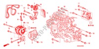 LICHTMASCHINENHALTERUNG(2.0L) für Honda CR-V EXECUTIVE 5 Türen 6 gang-Schaltgetriebe 2009