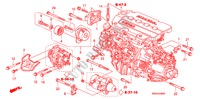 MOTORHALTERUNG(DIESEL)('09) für Honda CR-V DIESEL 2.2 COMFORT 5 Türen 6 gang-Schaltgetriebe 2009