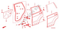TUERBLECHE, HINTEN für Honda CR-V DIESEL 2.2 EXECUTIVE 5 Türen 6 gang-Schaltgetriebe 2009