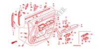 TUERVERKLEIDUNG, VORNE(LH) für Honda CR-V EXECUTIVE 5 Türen 5 gang automatikgetriebe 2009