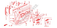 TUERVERKLEIDUNG, VORNE(RH) für Honda CR-V DIESEL 2.2 EX 5 Türen 6 gang-Schaltgetriebe 2009