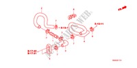 WASSERSCHLAUCH(2.4L) für Honda CR-V RV-SI 5 Türen 6 gang-Schaltgetriebe 2010