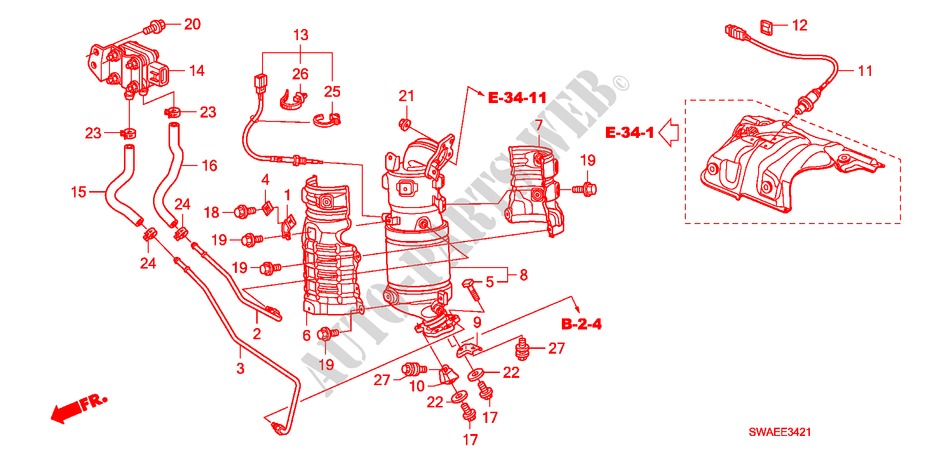KONVERTER(DIESEL)('10) für Honda CR-V DIESEL 2.2 ELEGANCE/LIFE 5 Türen 5 gang automatikgetriebe 2010