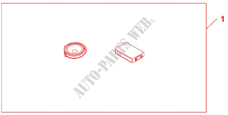 LAUTSPRECHER VORN für Honda CR-V ES 5 Türen 6 gang-Schaltgetriebe 2010