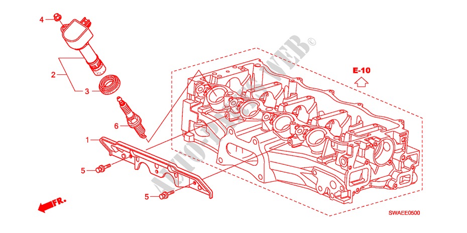 STOPFENOEFFNUNGS SPULE(2.0L) für Honda CR-V ES 5 Türen 6 gang-Schaltgetriebe 2010