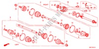 ANTRIEBSWELLE, VORNE/HALBWELLE(2.4L) für Honda CR-V 2.4 EXECUTIVE 5 Türen 6 gang-Schaltgetriebe 2011