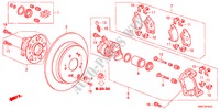 HINTERRADBREMSE(1) für Honda CR-V EXECUTIVE 5 Türen 5 gang automatikgetriebe 2011