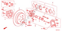 HINTERRADBREMSE(2) für Honda CR-V RVSI 5 Türen 5 gang automatikgetriebe 2011