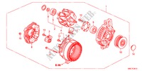 LICHTMASCHINE(DENSO)(DIESEL) für Honda CR-V DIESEL 2.2 COMFORT 5 Türen 5 gang automatikgetriebe 2011