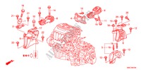 MOTORBEFESTIGUNGEN(2.4L)(AT) für Honda CR-V 2.4 ELEGANCE 5 Türen 5 gang automatikgetriebe 2011