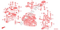 MOTORBEFESTIGUNGEN(DIESEL)(MT) für Honda CR-V DIESEL 2.2 SE RUNOUT 5 Türen 6 gang-Schaltgetriebe 2011