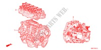 MOTOREINHEIT/GETRIEBE KOMPL.(2.0L) für Honda CR-V ELEGANCE 5 Türen 5 gang automatikgetriebe 2011