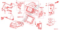 NAVIGATIONSSYSTEM(RH) für Honda CR-V EX ADVANCED 5 Türen 5 gang automatikgetriebe 2011