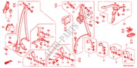 SITZGURTE für Honda CR-V DIESEL 2.2 ELEGANCE 5 Türen 6 gang-Schaltgetriebe 2011