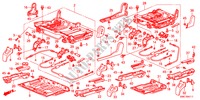 SITZKOMPONENTEN, HINTEN(2) für Honda CR-V EX 5 Türen 5 gang automatikgetriebe 2011