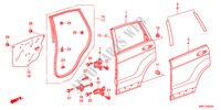 TUERBLECHE, HINTEN für Honda CR-V ELEGANCE 5 Türen 5 gang automatikgetriebe 2011