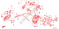 TUERSCHLOESSER, HINTEN/AEUSSERER GRIFF(2) für Honda CR-V RVI 5 Türen 5 gang automatikgetriebe 2011