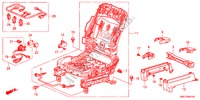 VORNE SITZKOMPONENTEN(L.) für Honda CR-V DIESEL 2.2 COMFORT RUNOUT 5 Türen 5 gang automatikgetriebe 2011