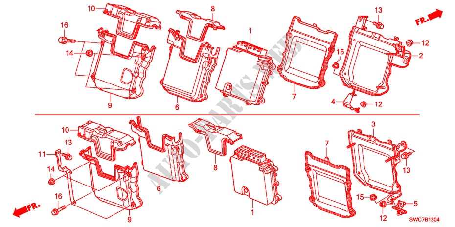 STEUERGERAT(MOTORRAUM)(DIESEL)(3) für Honda CR-V DIESEL 2.2 ELEGANCE 5 Türen 6 gang-Schaltgetriebe 2011