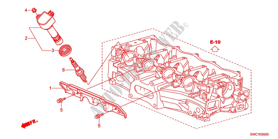 STOPFENOEFFNUNGS SPULE(2.0L) für Honda CR-V EXECUTIVE 5 Türen 6 gang-Schaltgetriebe 2011