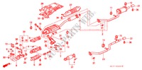 AUSPUFFROHR für Honda SHUTTLE 2.3IES 5 Türen 4 gang automatikgetriebe 1998