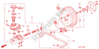 HAUPTBREMSZYLINDER/ MASTER POWER(RH)(98/99) für Honda ODYSSEY EXI 5 Türen 4 gang automatikgetriebe 1999