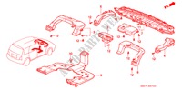HEIZUNGSSCHACHT(LH) für Honda SHUTTLE 2.2ILS 5 Türen 4 gang automatikgetriebe 1996