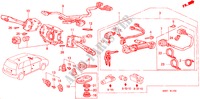 KOMBISCHALTER(LH) (2) für Honda SHUTTLE 2.3IES 5 Türen 4 gang automatikgetriebe 1999