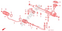 SERVOLENKGETRIEBE (LH) für Honda SHUTTLE 2.3IES 5 Türen 4 gang automatikgetriebe 1998