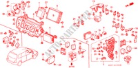 STEUERGERAT(KABINE)(RH) für Honda SHUTTLE 2.3ILS 5 Türen 4 gang automatikgetriebe 1998