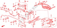 UNTERER ARM, HINTEN für Honda ODYSSEY EXI 5 Türen 4 gang automatikgetriebe 1998