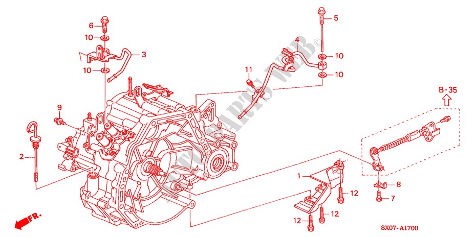 OELSTANDMESSER/ ATF LEITUNG(2.3L) für Honda SHUTTLE 2.3IES 5 Türen 4 gang automatikgetriebe 1998