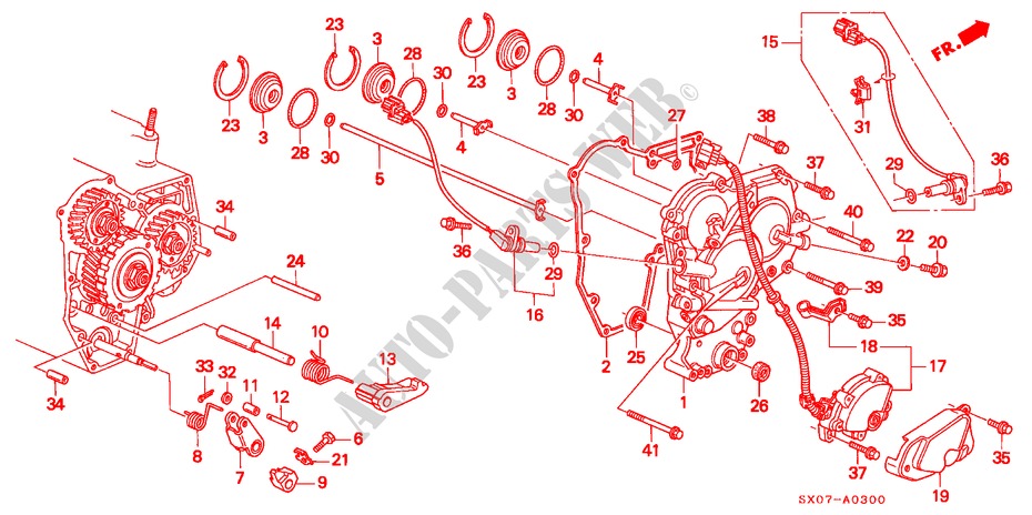 R. SEITENDECKEL(2.2L) für Honda SHUTTLE 2.2IES 5 Türen 4 gang automatikgetriebe 1997