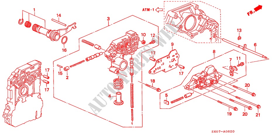 REGLER(2.2L) für Honda SHUTTLE 2.2IES 5 Türen 4 gang automatikgetriebe 1997