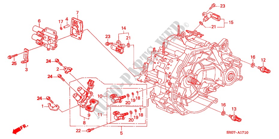 SENSOR/SOLENOID(2.3L) für Honda SHUTTLE 2.3IES 5 Türen 4 gang automatikgetriebe 1998
