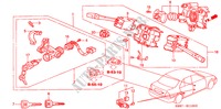 KOMBISCHALTER(1) für Honda CITY LI 4 Türen 5 gang-Schaltgetriebe 2001