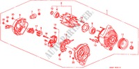 LICHTMASCHINE(DENSO) für Honda CITY LI 4 Türen 5 gang-Schaltgetriebe 2001