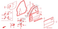 TUERTAFELN, VORNE für Honda CITY LXI-G 4 Türen 4 gang automatikgetriebe 2003