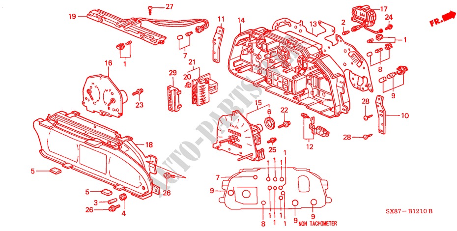 MESSGERAET BAUTEILE(NS) für Honda CITY LXI-G 4 Türen 5 gang-Schaltgetriebe 2003