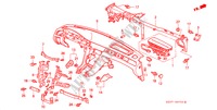 INSTRUMENTENBRETT(LH) für Honda LEGEND LEGEND 4 Türen 4 gang automatikgetriebe 1998