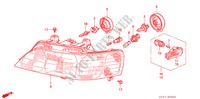 SCHEINWERFER( '98) für Honda LEGEND LEGEND 4 Türen 4 gang automatikgetriebe 1998