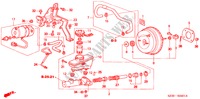 HAUPTBREMSZYLINDER/ MASTER POWER(RH) für Honda LEGEND LEGEND 4 Türen 4 gang automatikgetriebe 2004